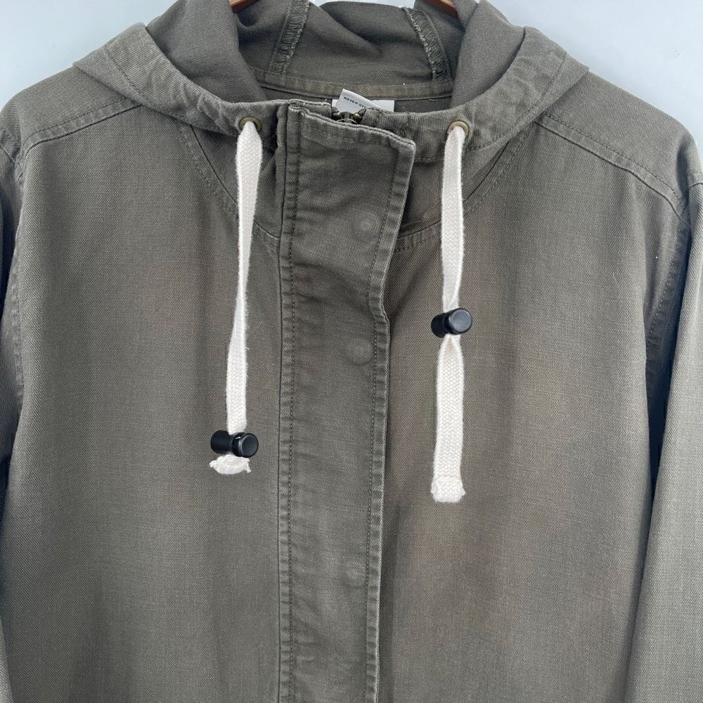 The North Face Green Cotton Shipler Full-Zip Anorak Hooded Jacket Size Large - Picture 3 of 10